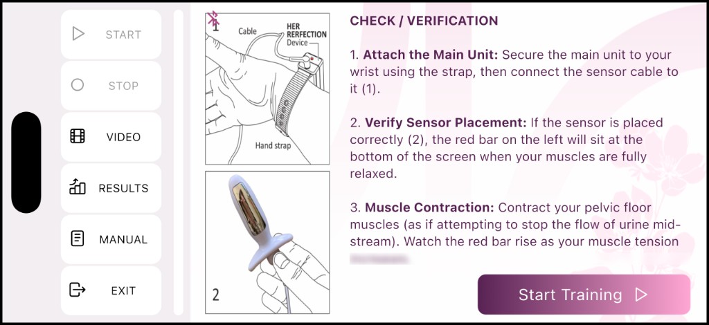 Her Perfection Preview — check and verification, then Start Training